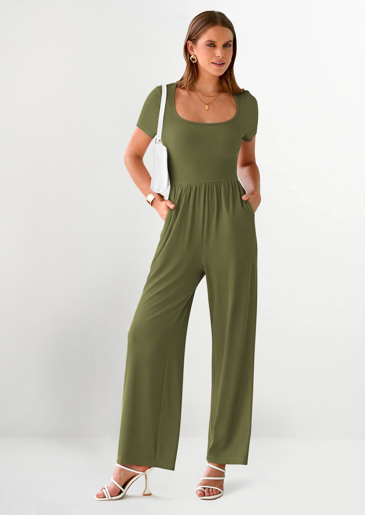 Mono de pierna ancha para mujer