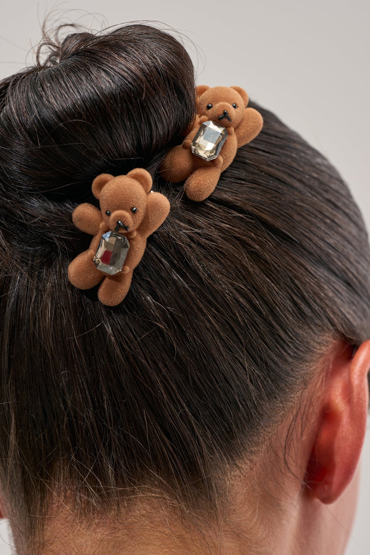 Set de adorables pinzas para el cabello con ositos cute
