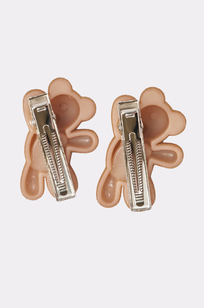 Set de adorables pinzas para el cabello con ositos cute