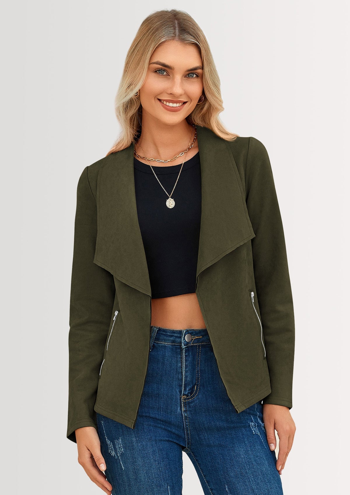 Chaqueta corta de sintético