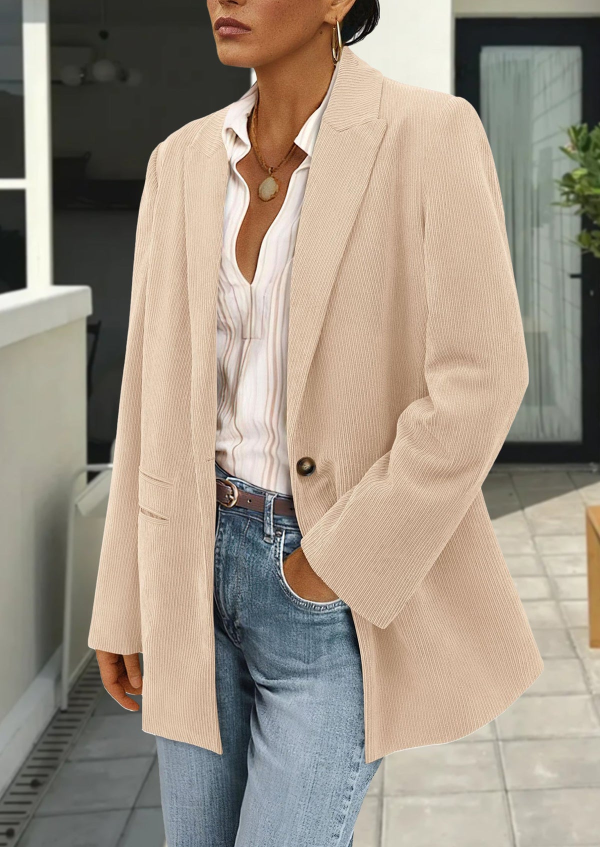 Blazer de pana de invierno