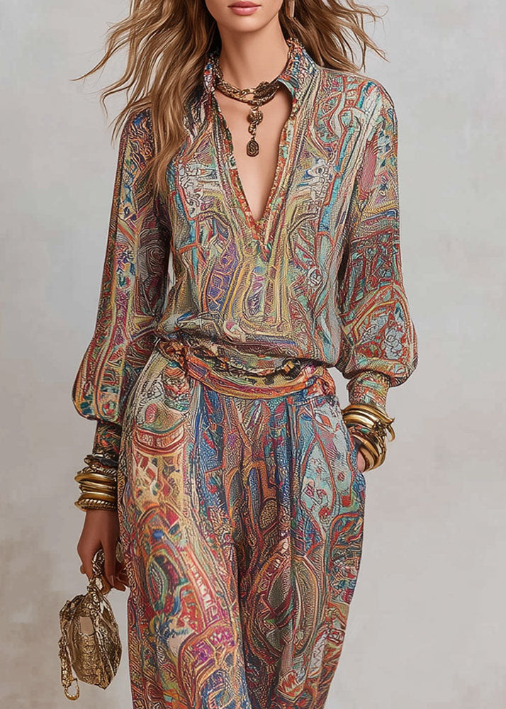 Conjunto otoño estampado