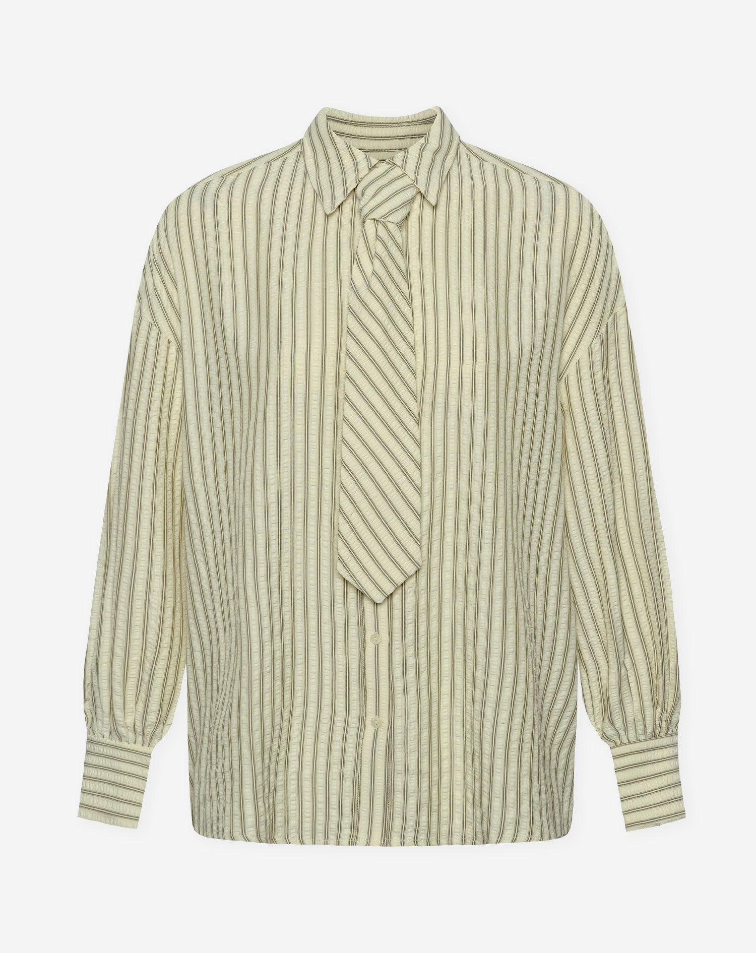 Blusa de rayas con lazo