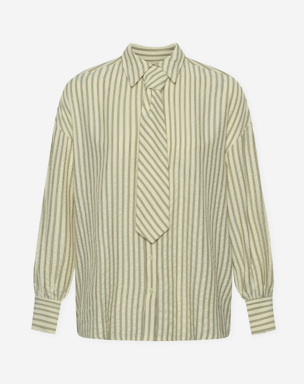 Blusa de rayas con lazo