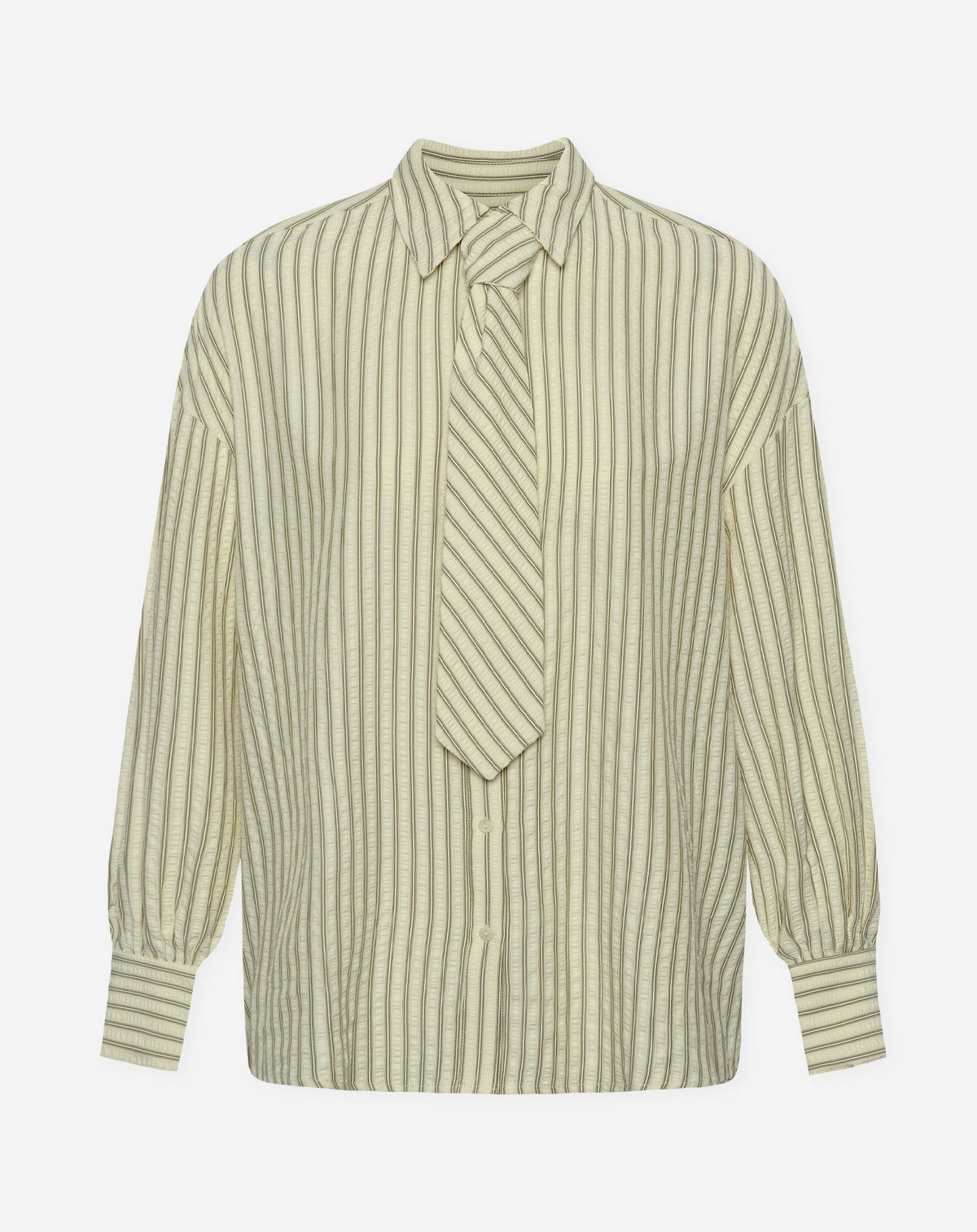 Blusa de rayas con lazo