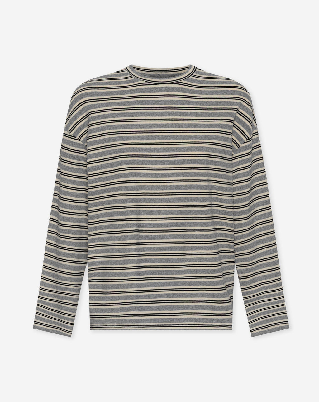 Camiseta de rayas gris