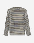 Camiseta de rayas gris