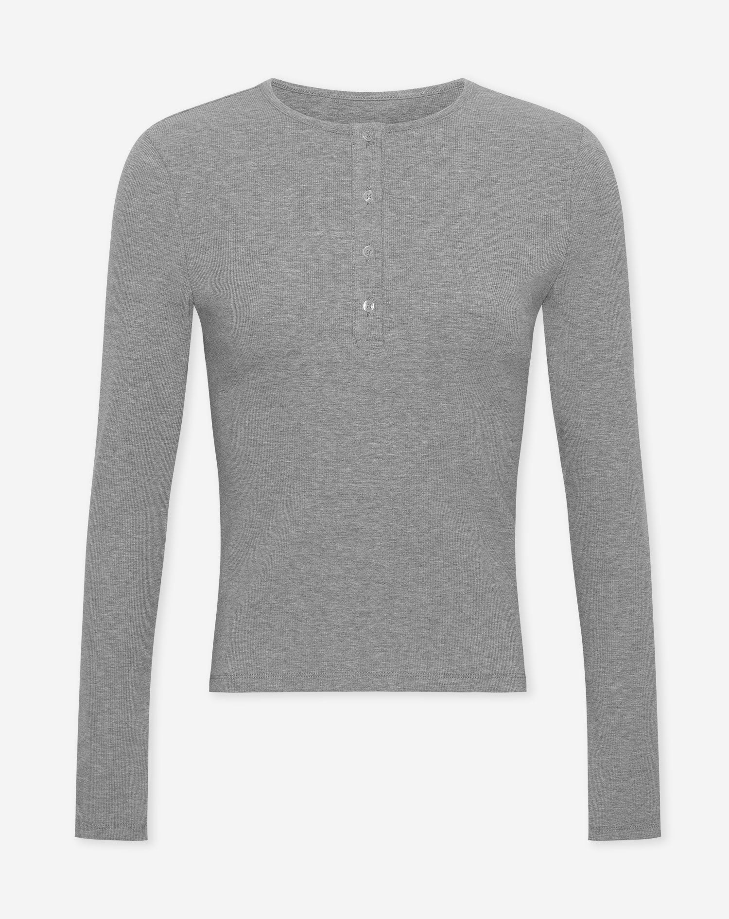 Top henley gris