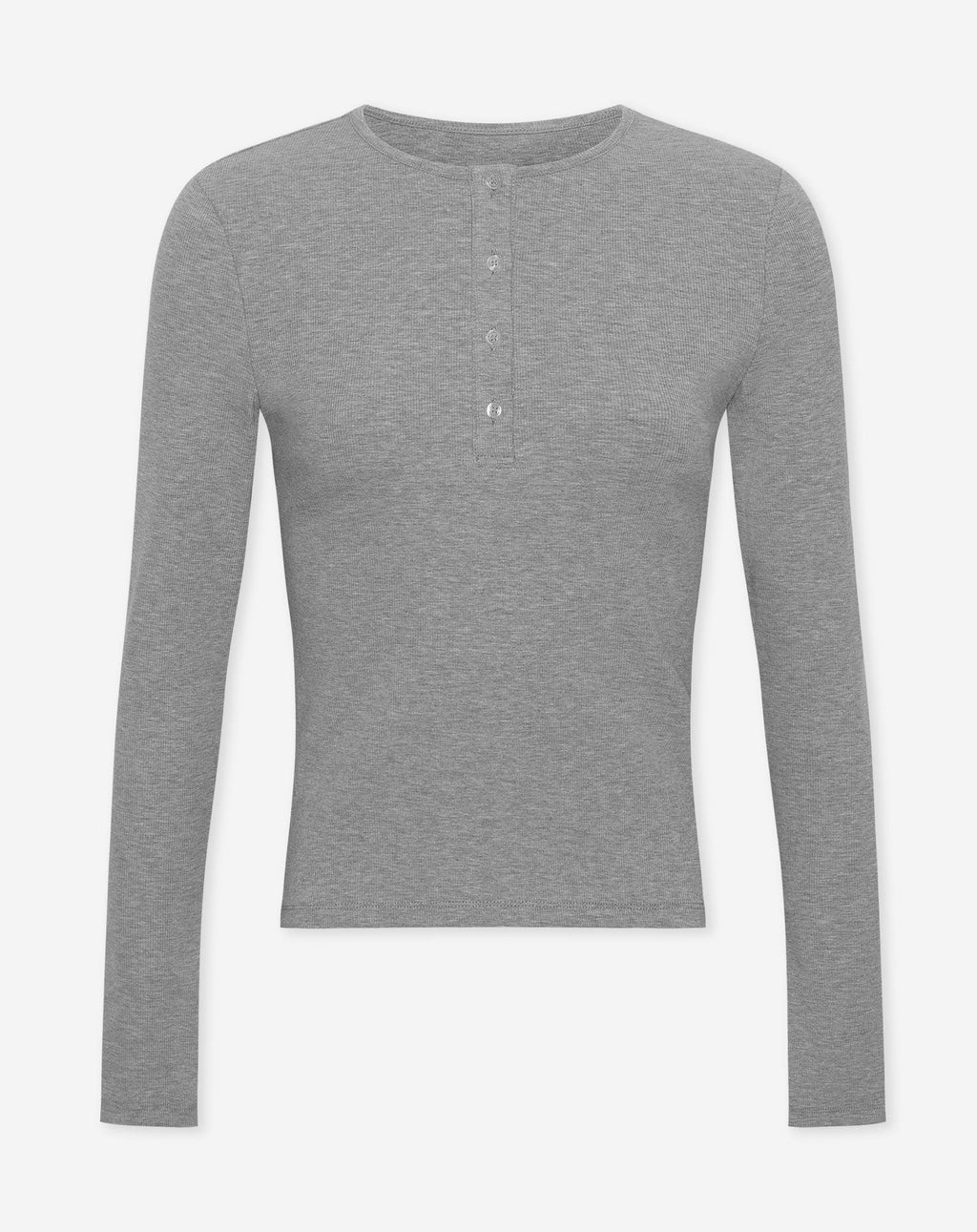 Top henley gris