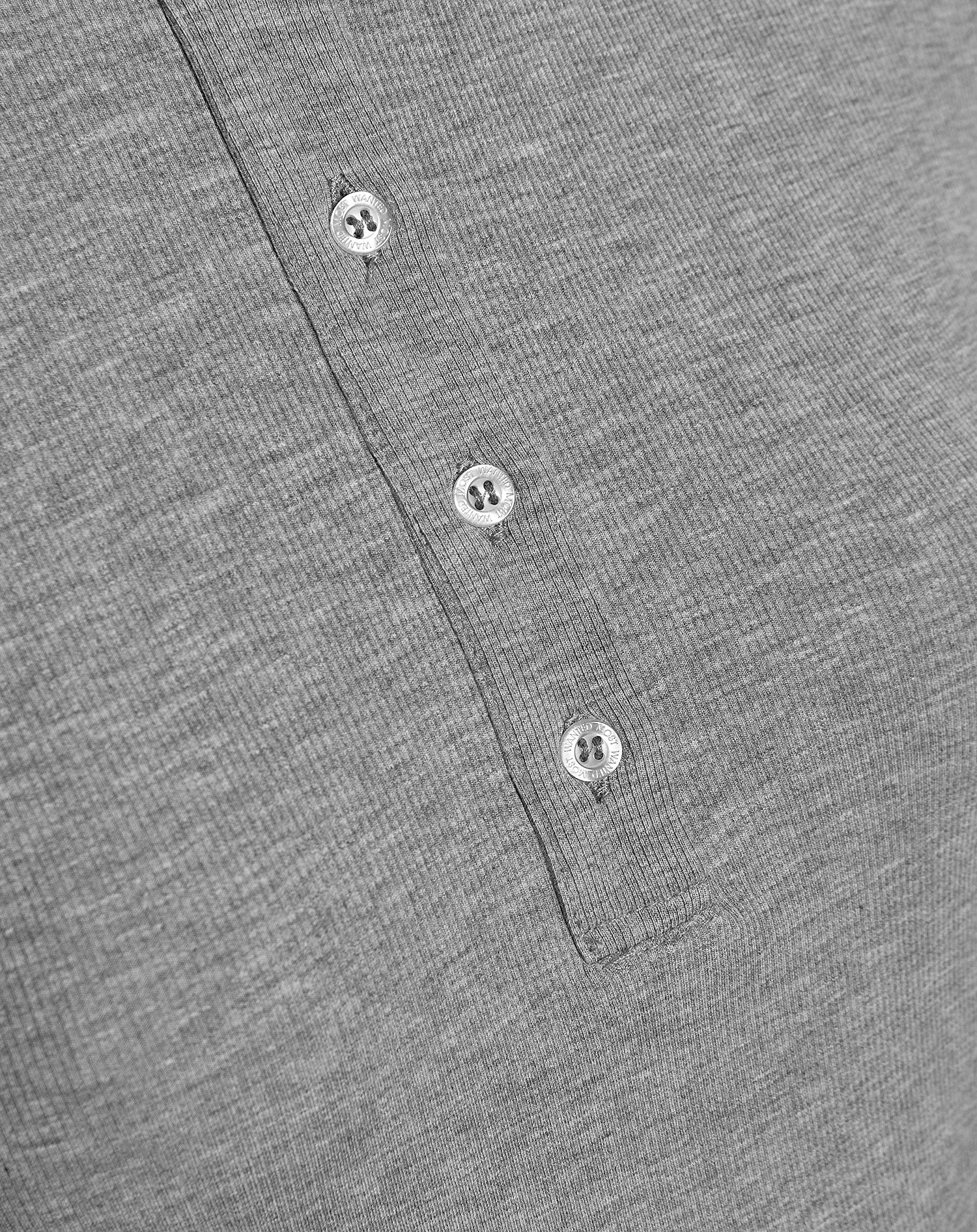 Top henley gris