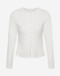 Top con botones crema