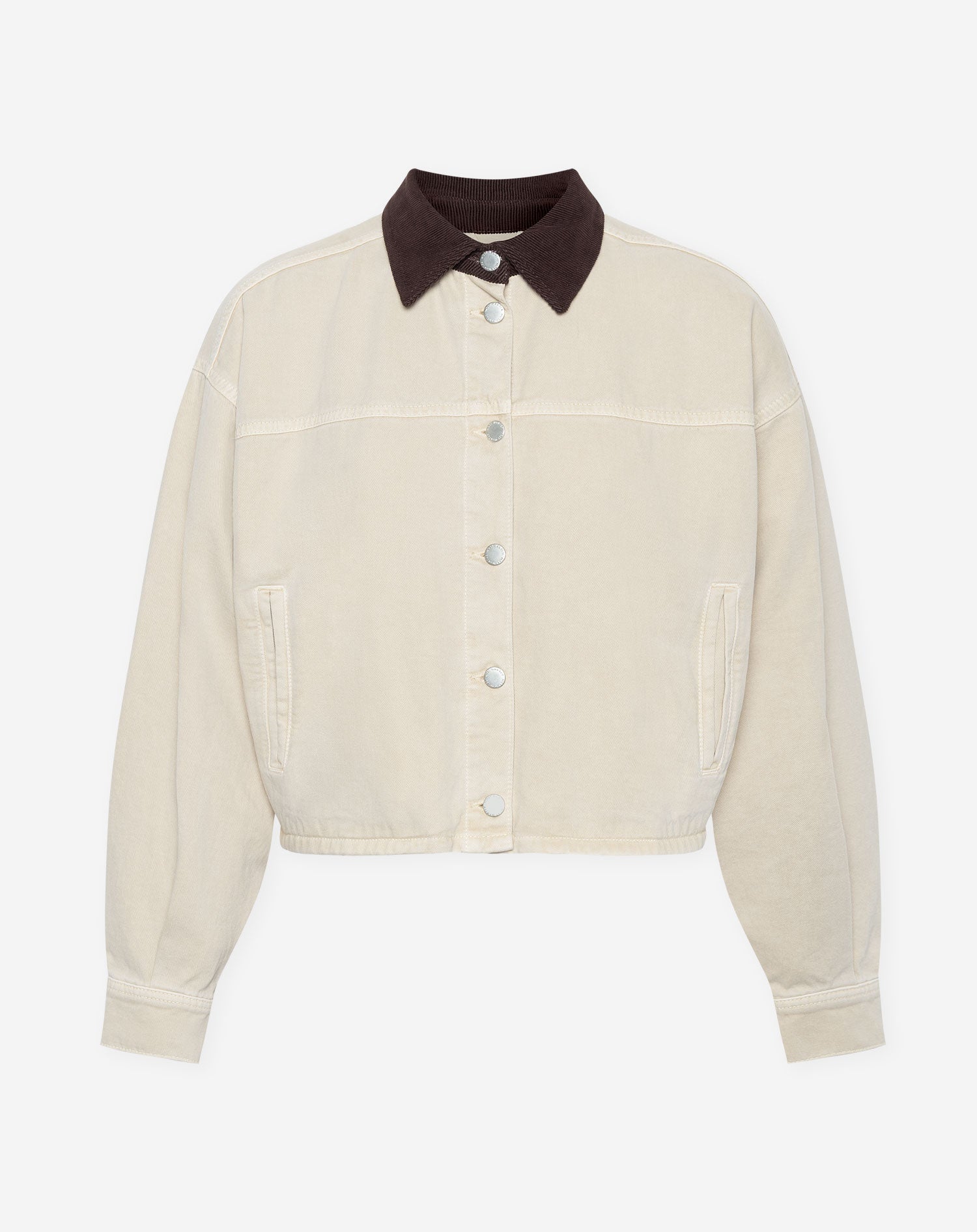 Chaqueta beige con pana