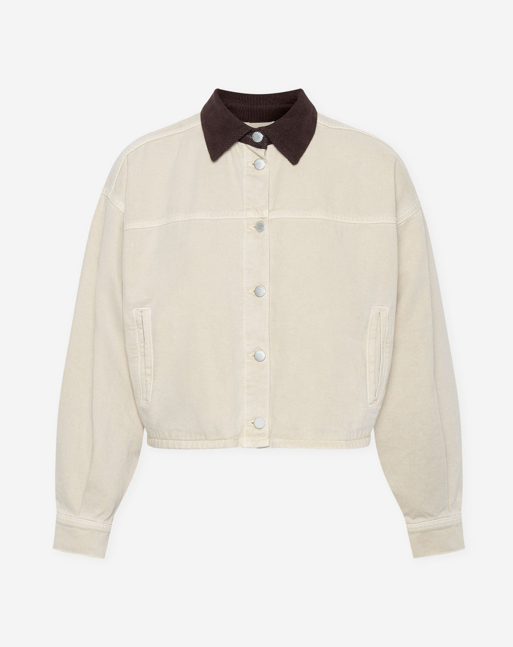 Chaqueta beige con pana