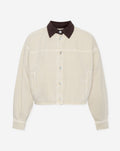 Chaqueta beige con pana