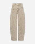 Vaqueros barril beige