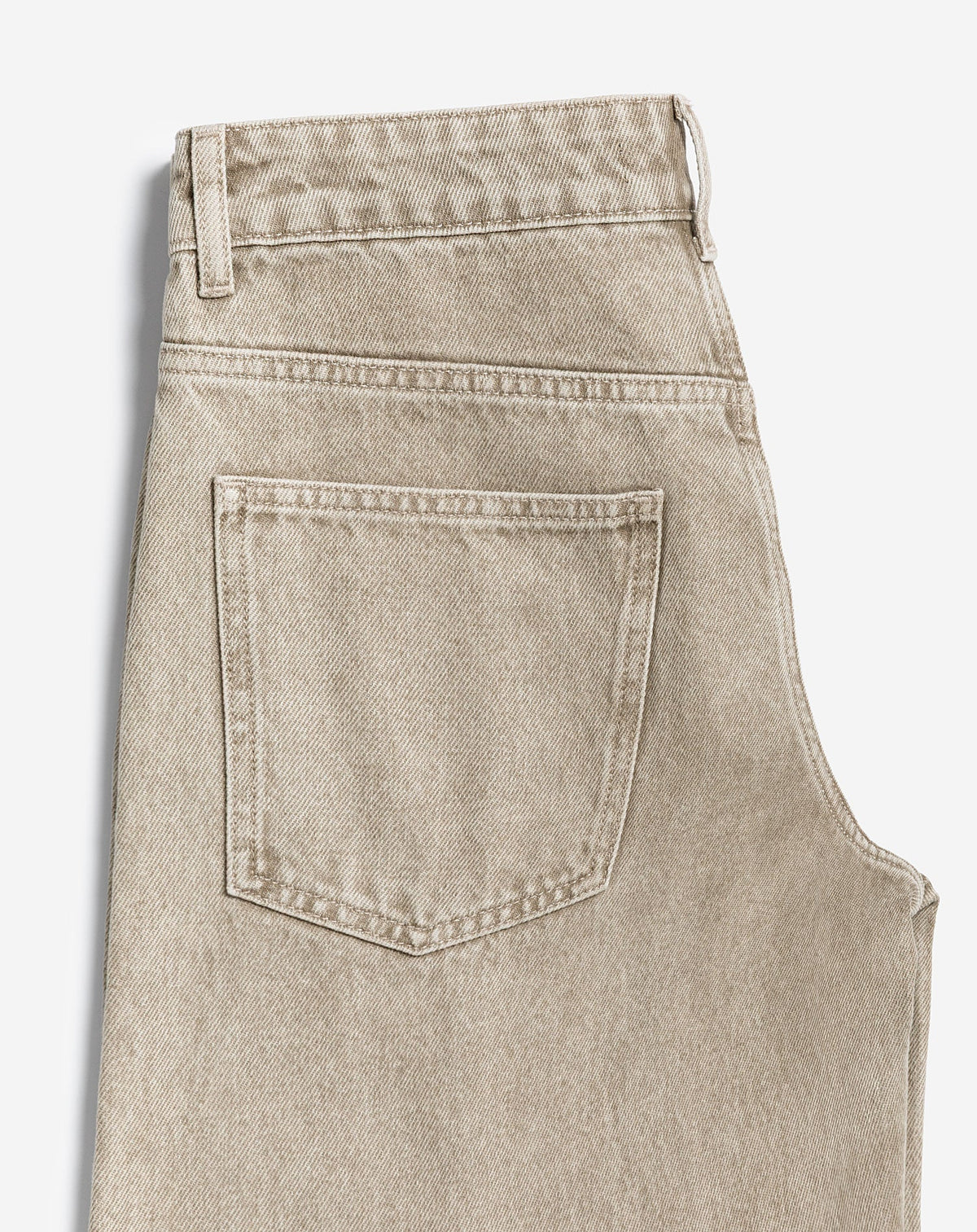 Vaqueros barril beige