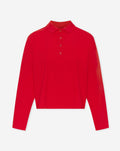 Polo de manga larga rojo