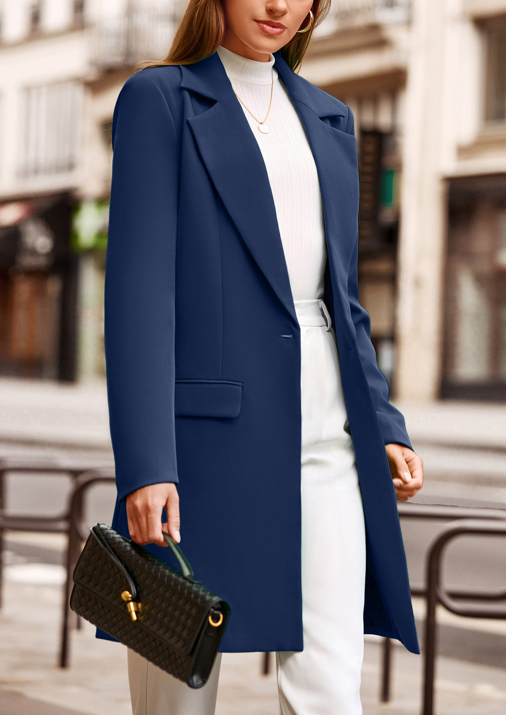 Chaqueta blazer larga