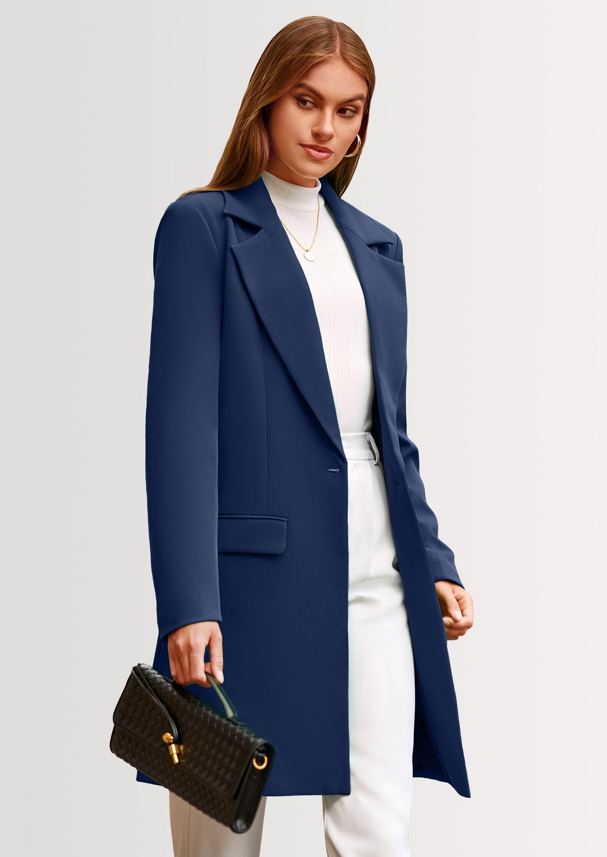 Chaqueta blazer larga