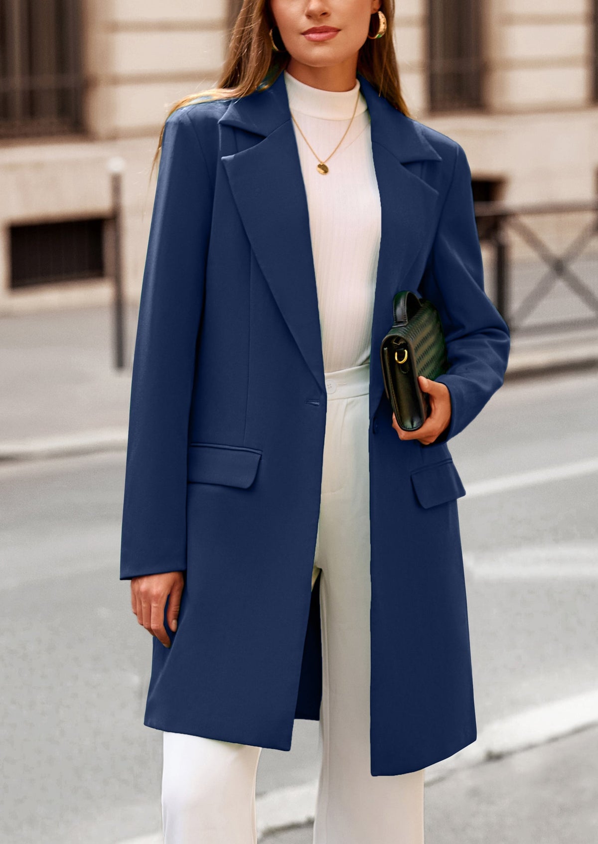 Chaqueta blazer larga