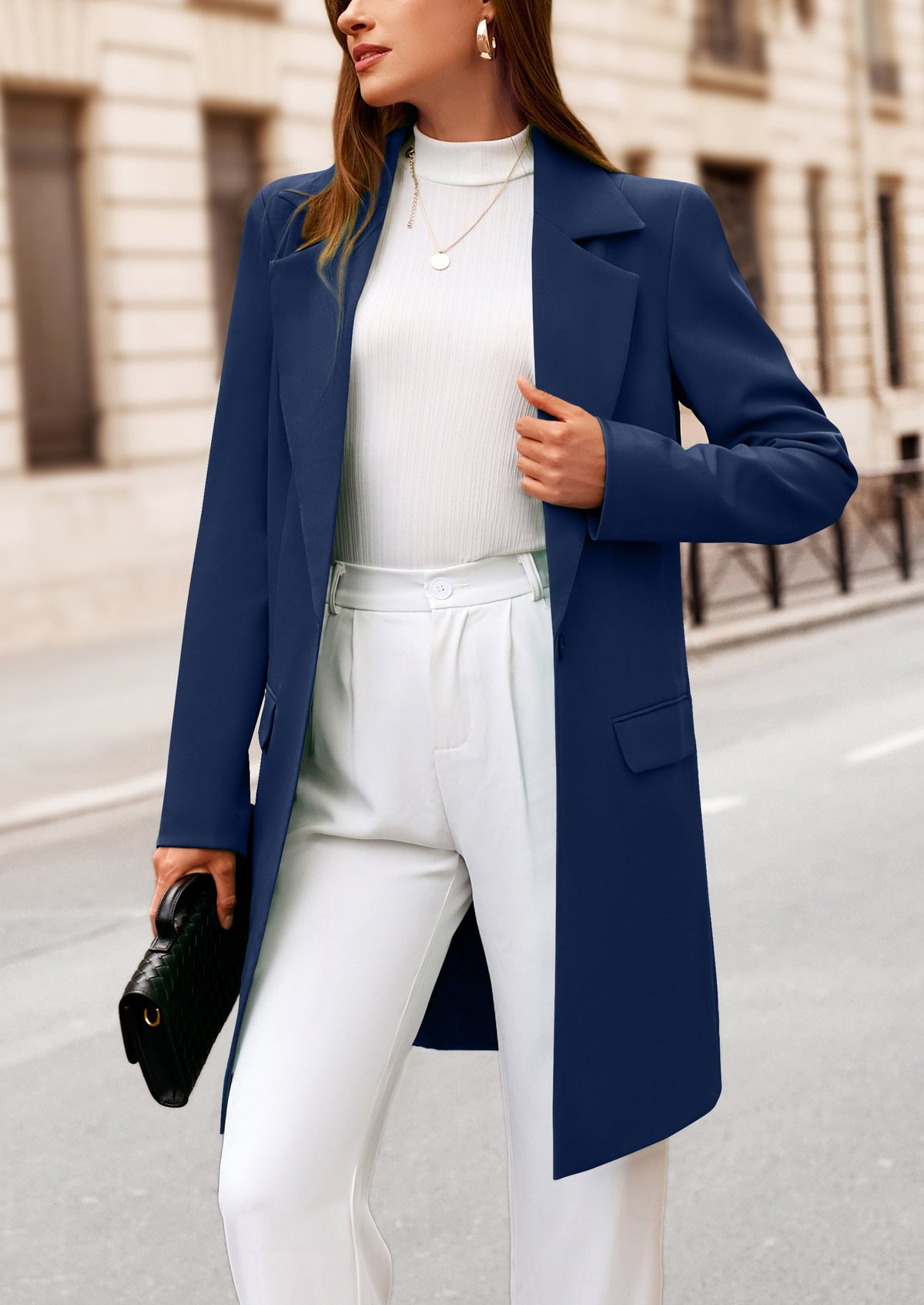 Chaqueta blazer larga