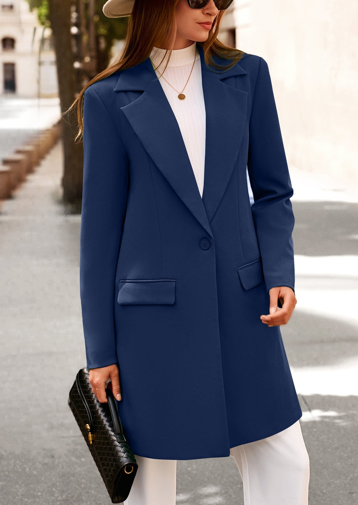 Chaqueta blazer larga