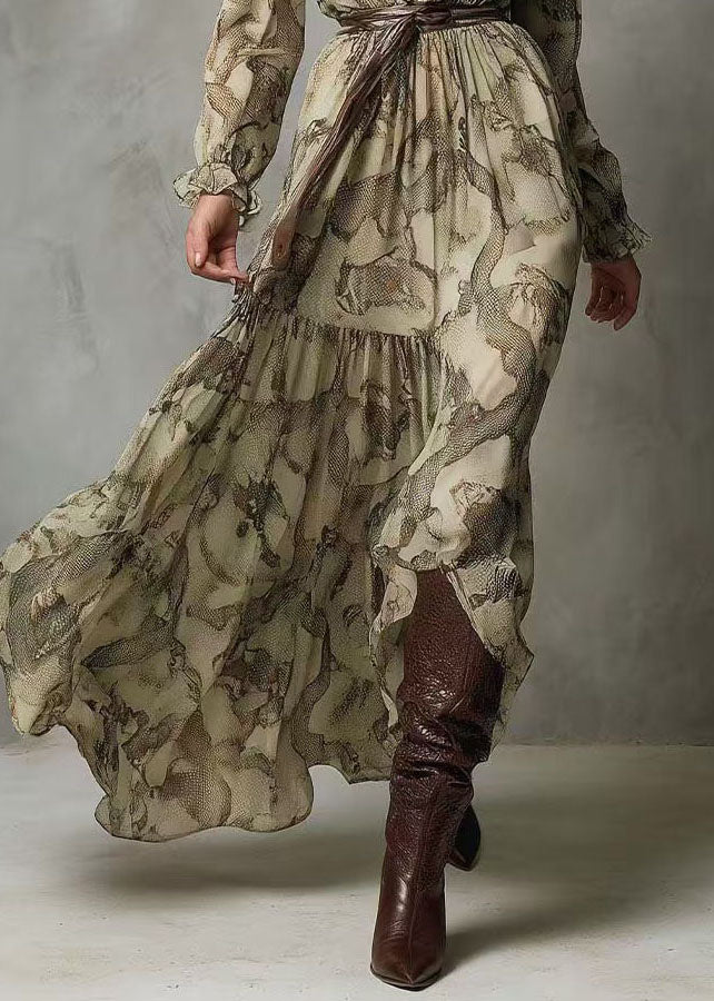 Vestido largo verde