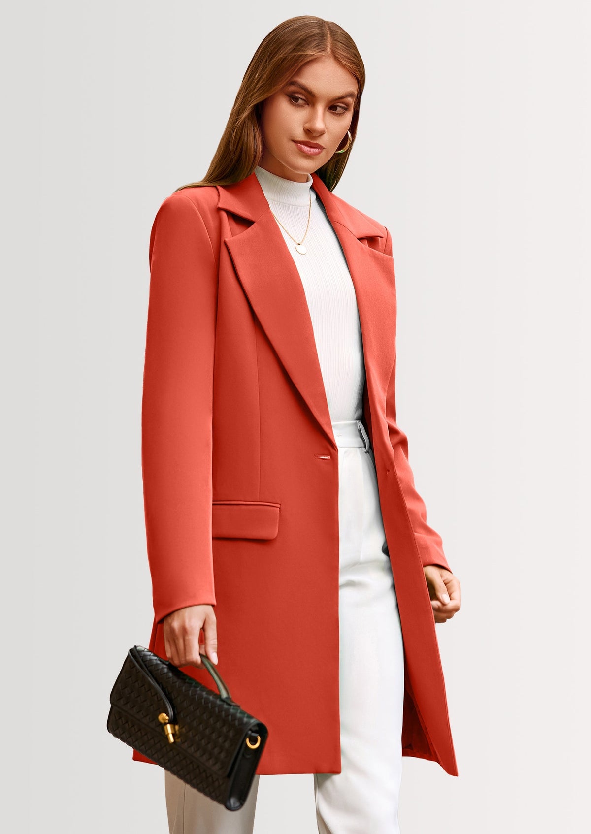 Chaqueta blazer larga