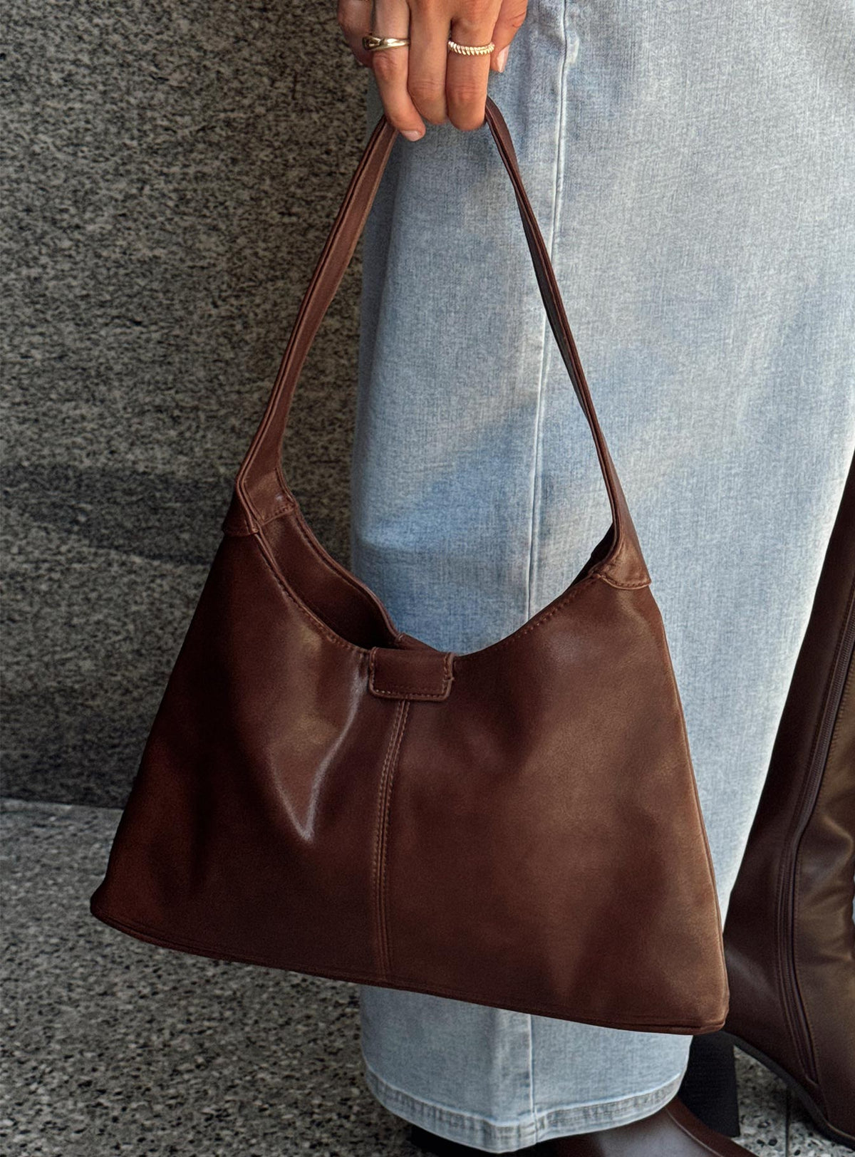 Bolso de hombro Patty marrón
