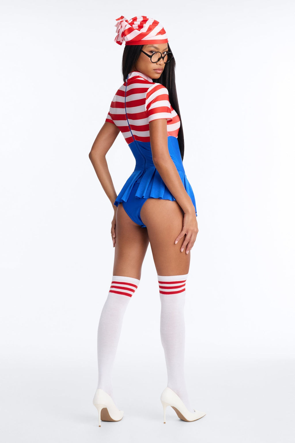 Find Me Babe – Conjunto de disfraz de 4 piezas, combinación azul
