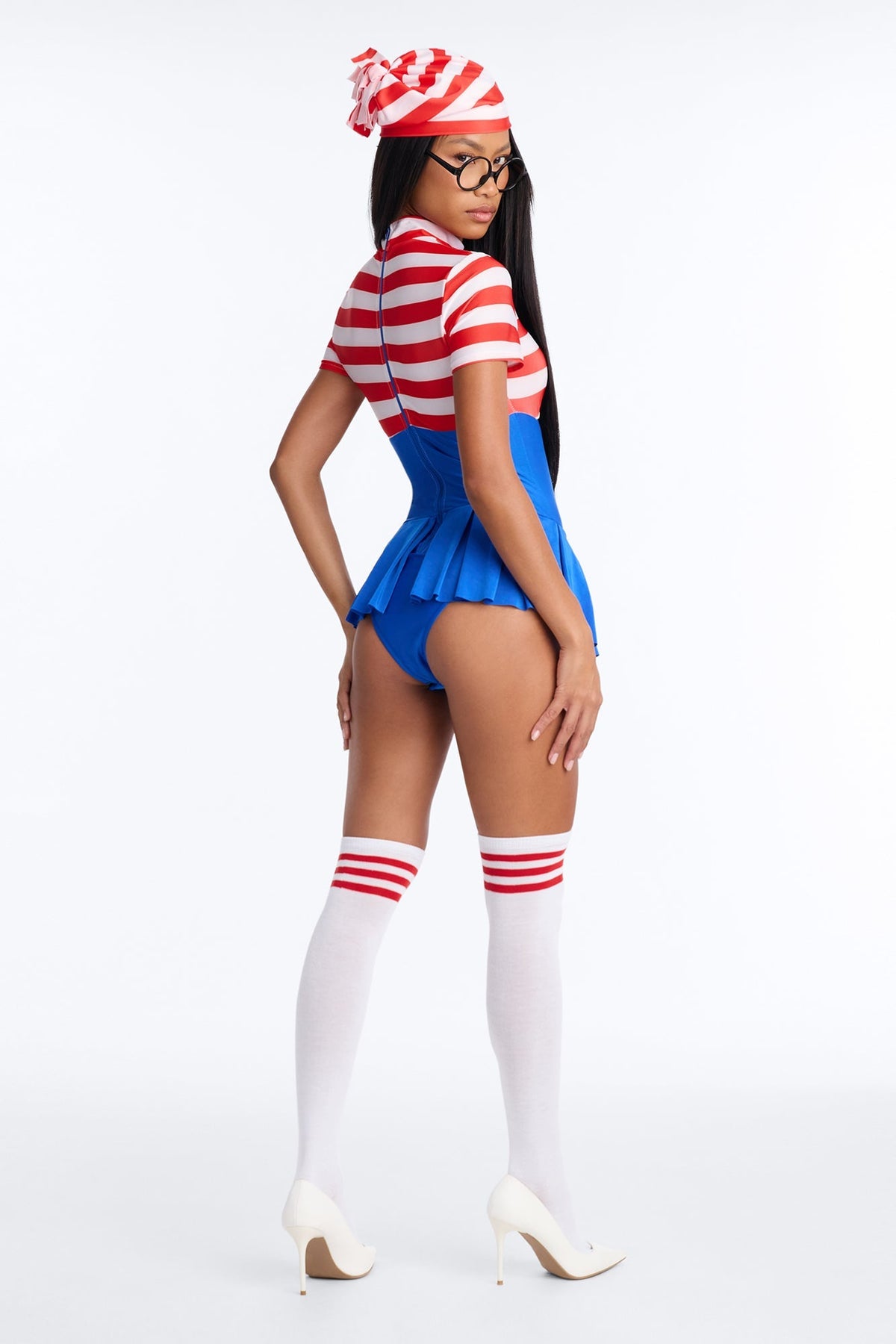 Find Me Babe – Conjunto de disfraz de 4 piezas, combinación azul