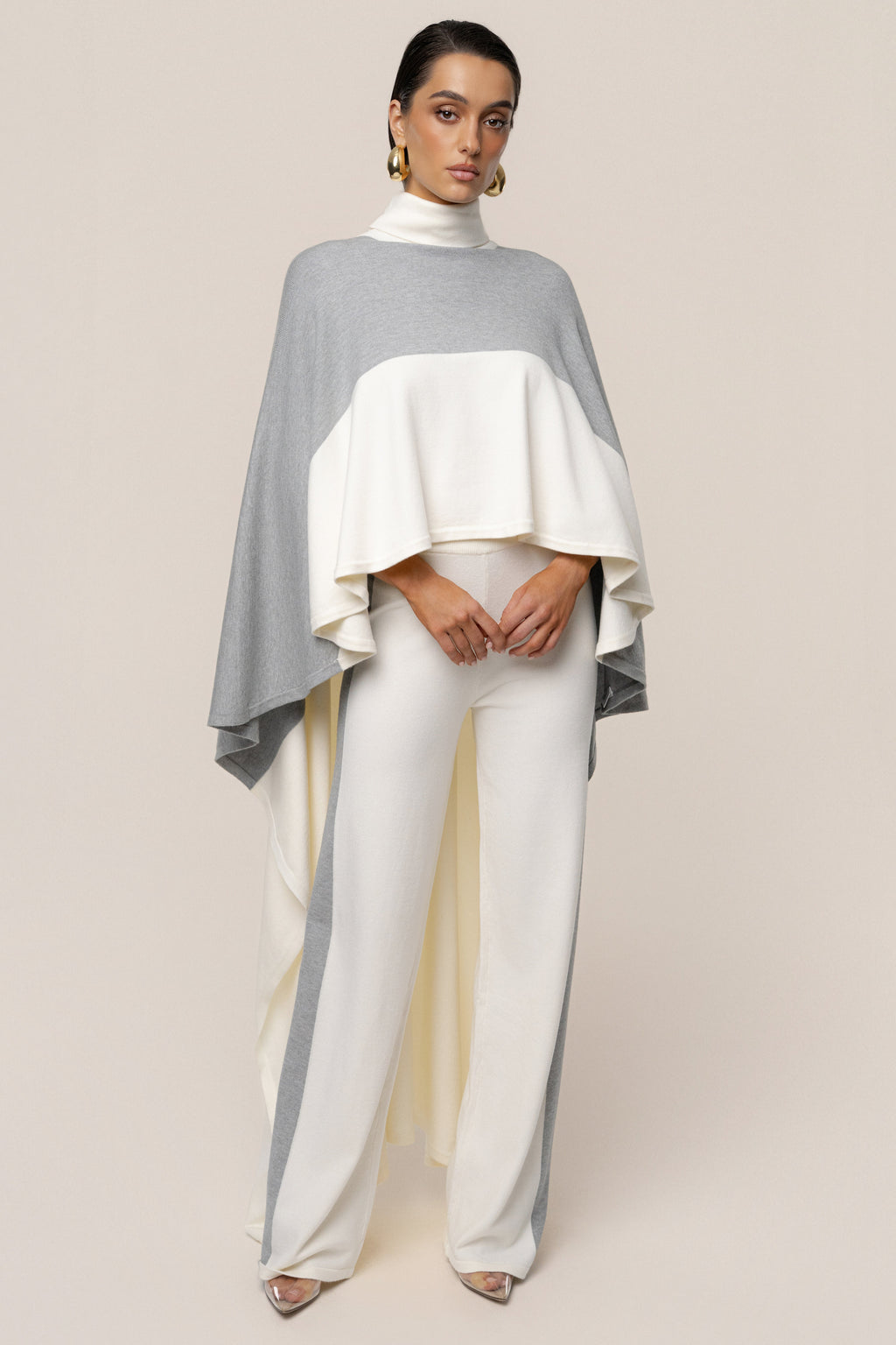 Top marfil con contraste Chasing Fall