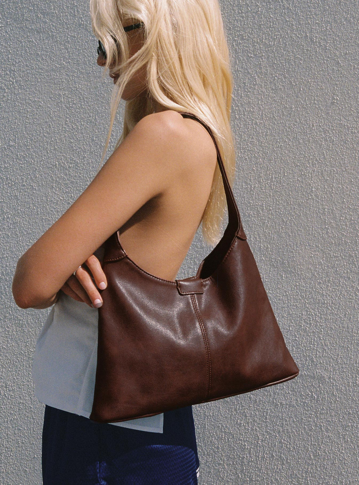 Bolso de hombro Patty marrón