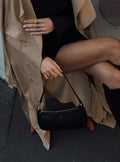 Bolso de cuero negro