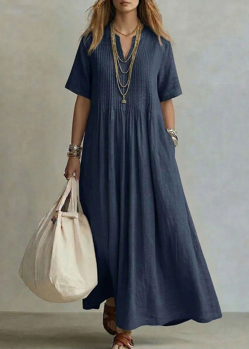 Vestido largo con bolsillos