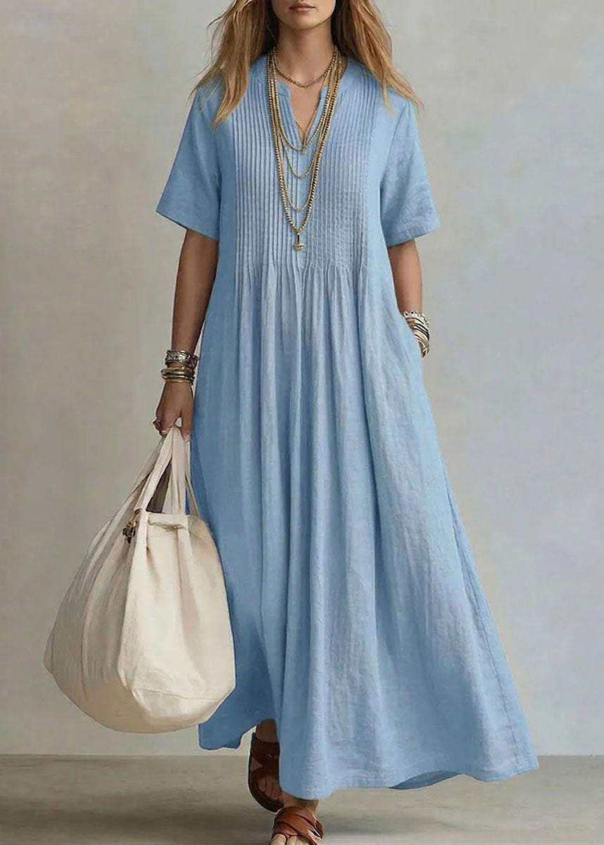 Vestido largo con bolsillos