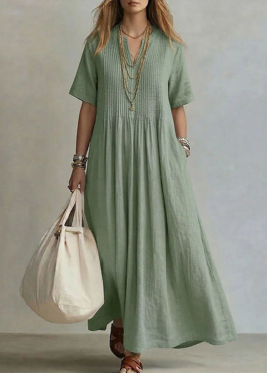 Vestido largo con bolsillos