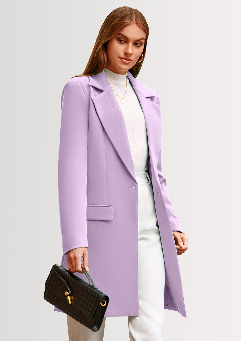 Chaqueta blazer larga