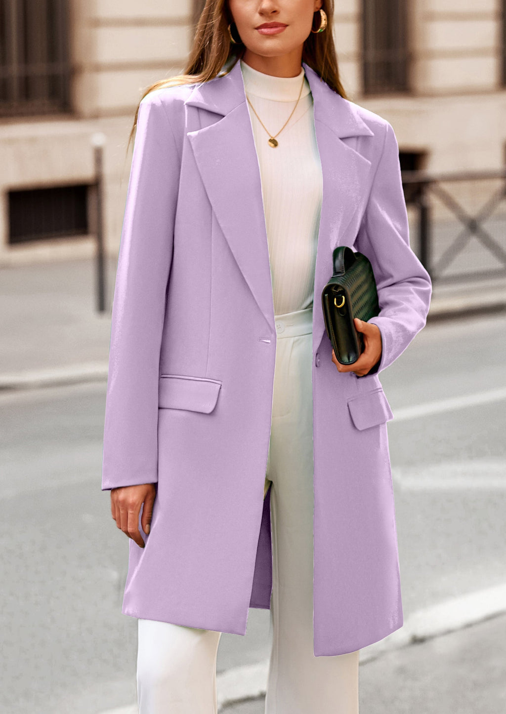 Chaqueta blazer larga