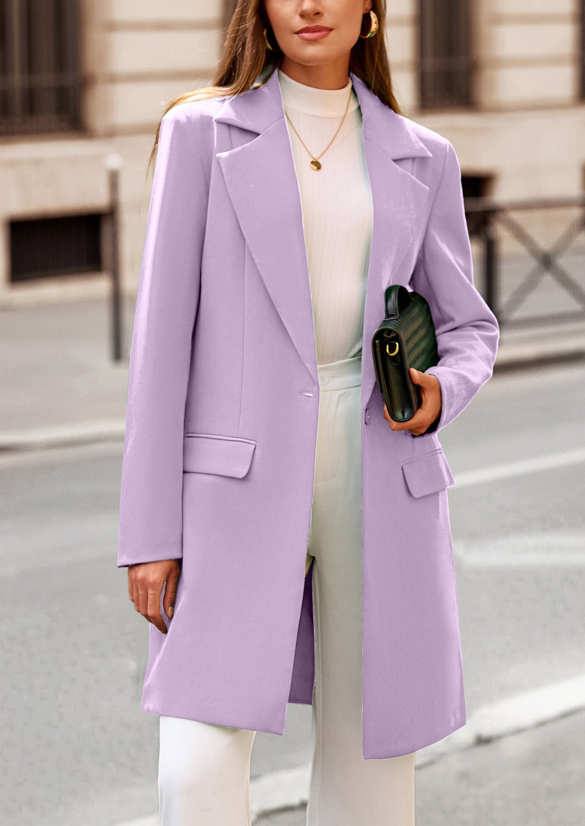 Chaqueta blazer larga