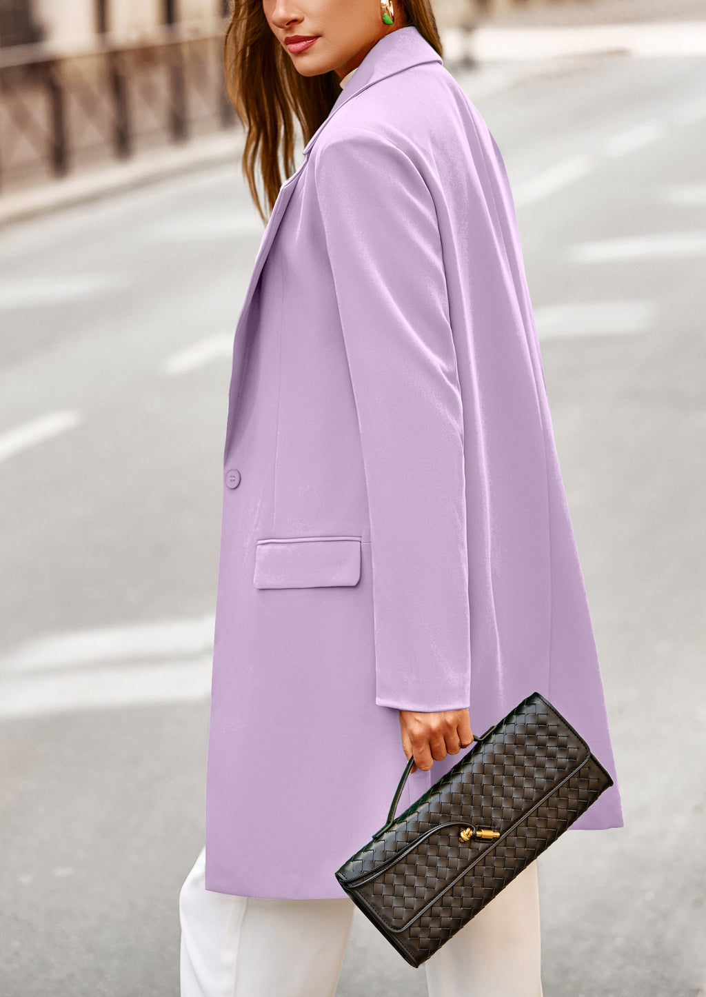 Chaqueta blazer larga