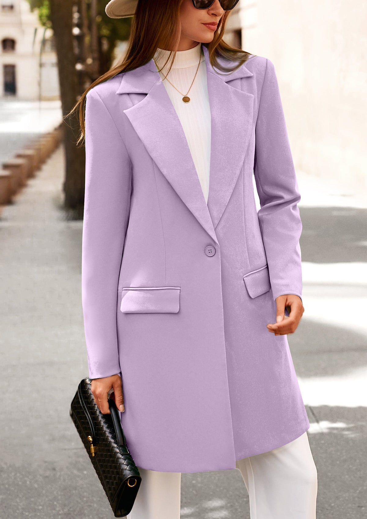 Chaqueta blazer larga