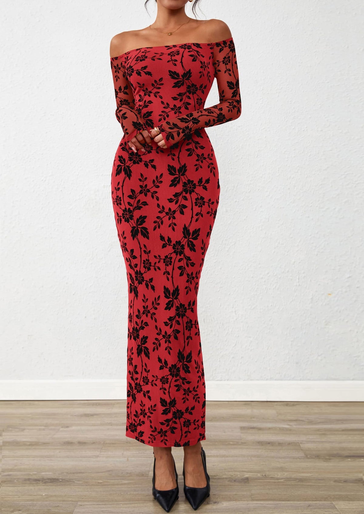 Vestido largo floral
