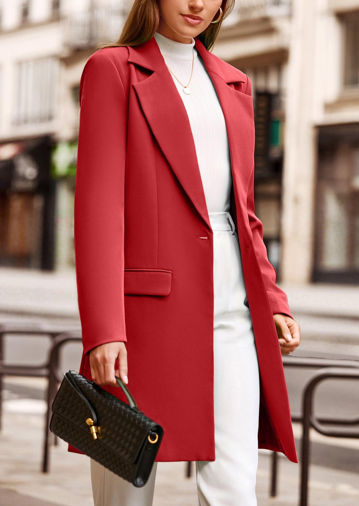 Chaqueta blazer larga