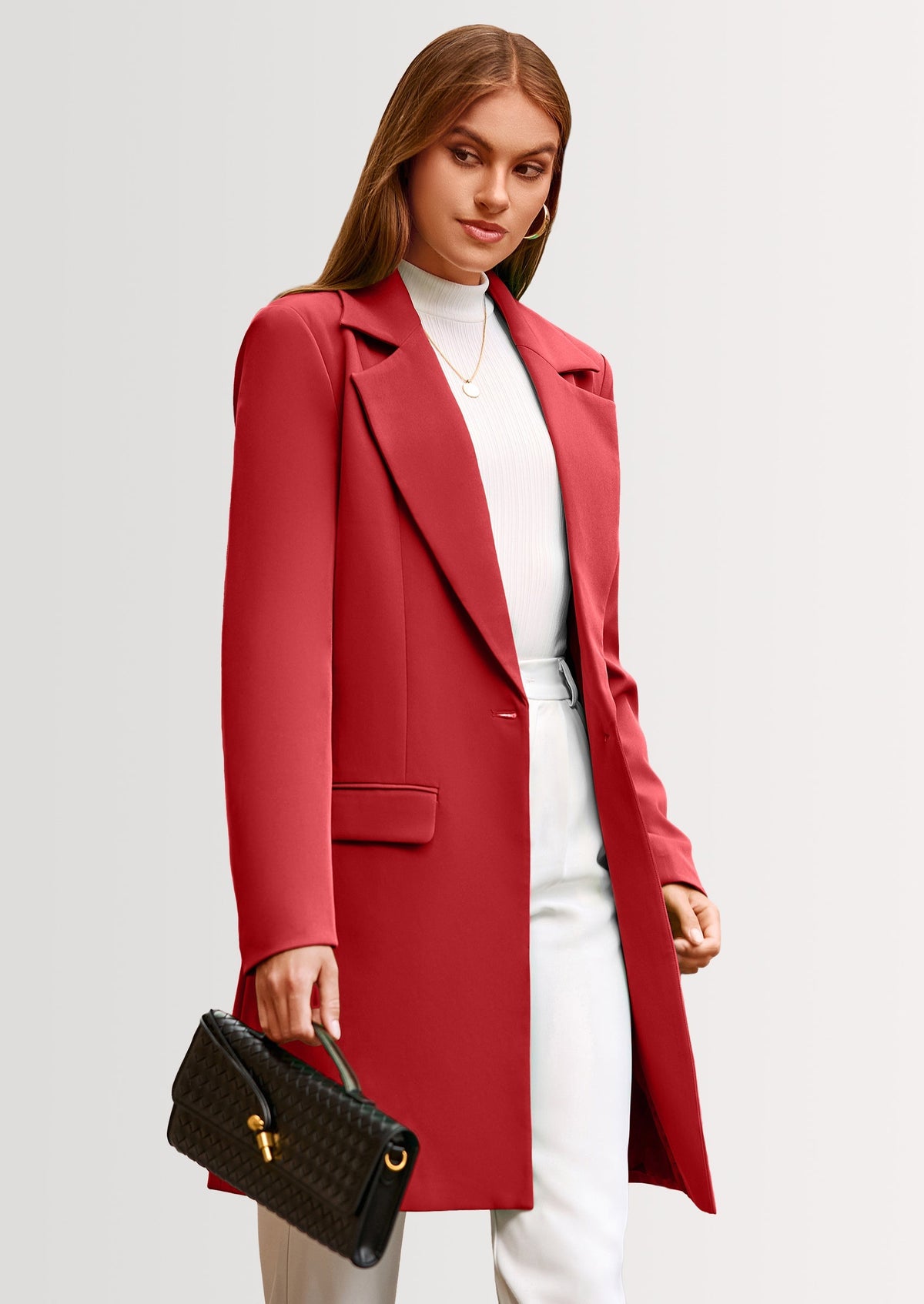 Chaqueta blazer larga