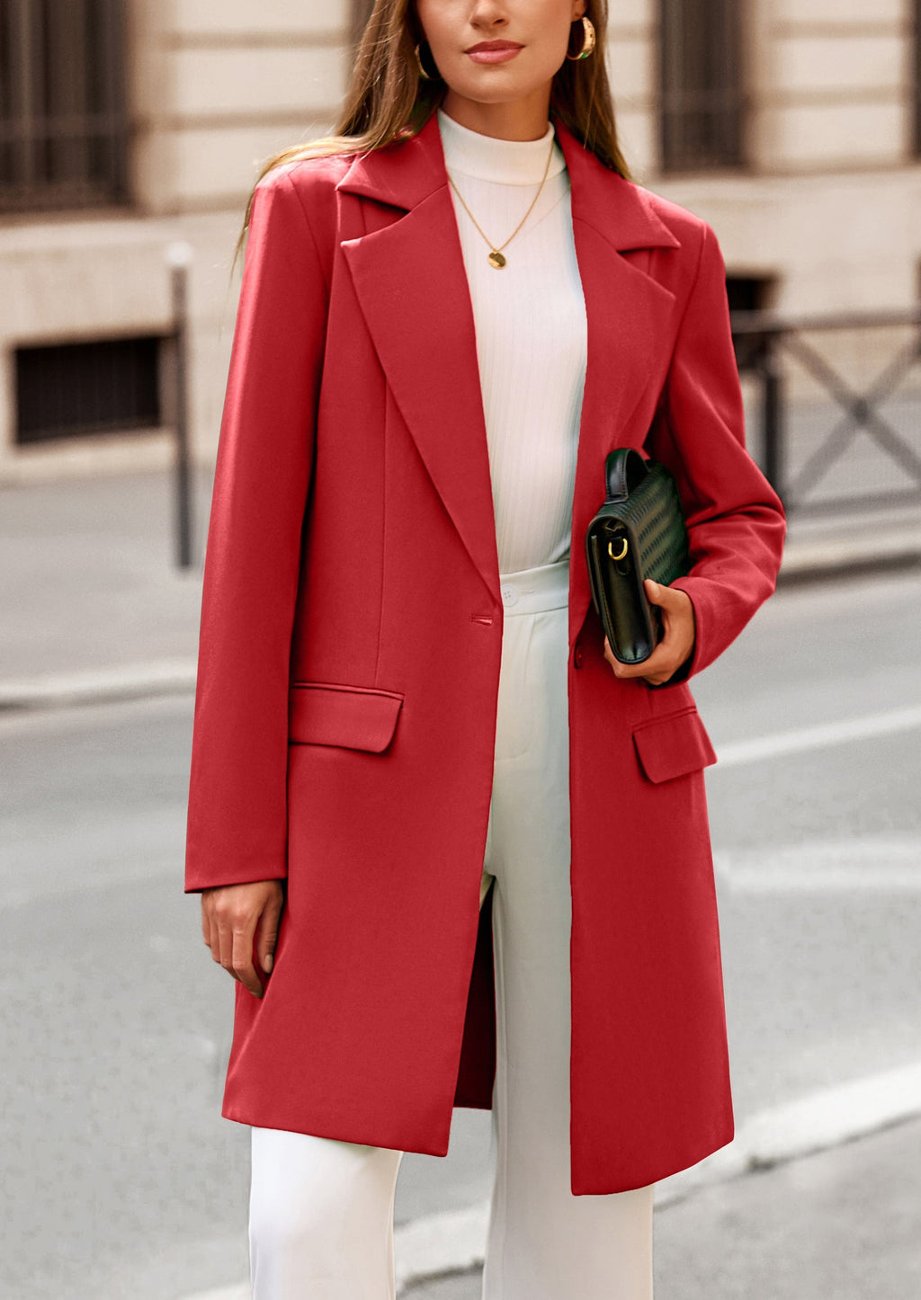 Chaqueta blazer larga