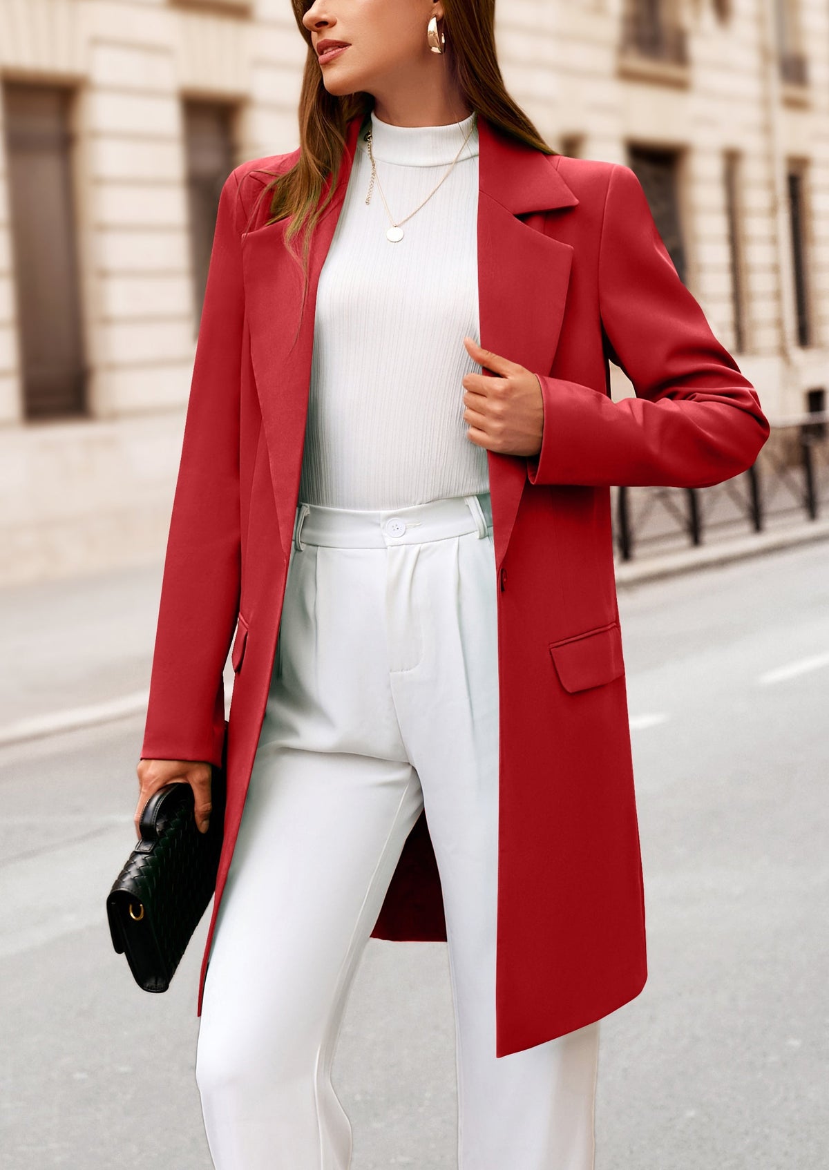 Chaqueta blazer larga