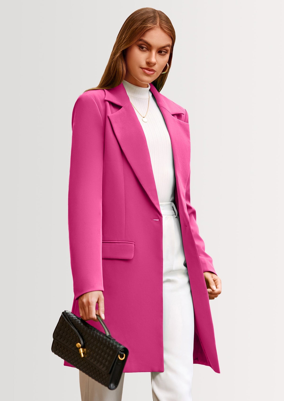 Chaqueta blazer larga