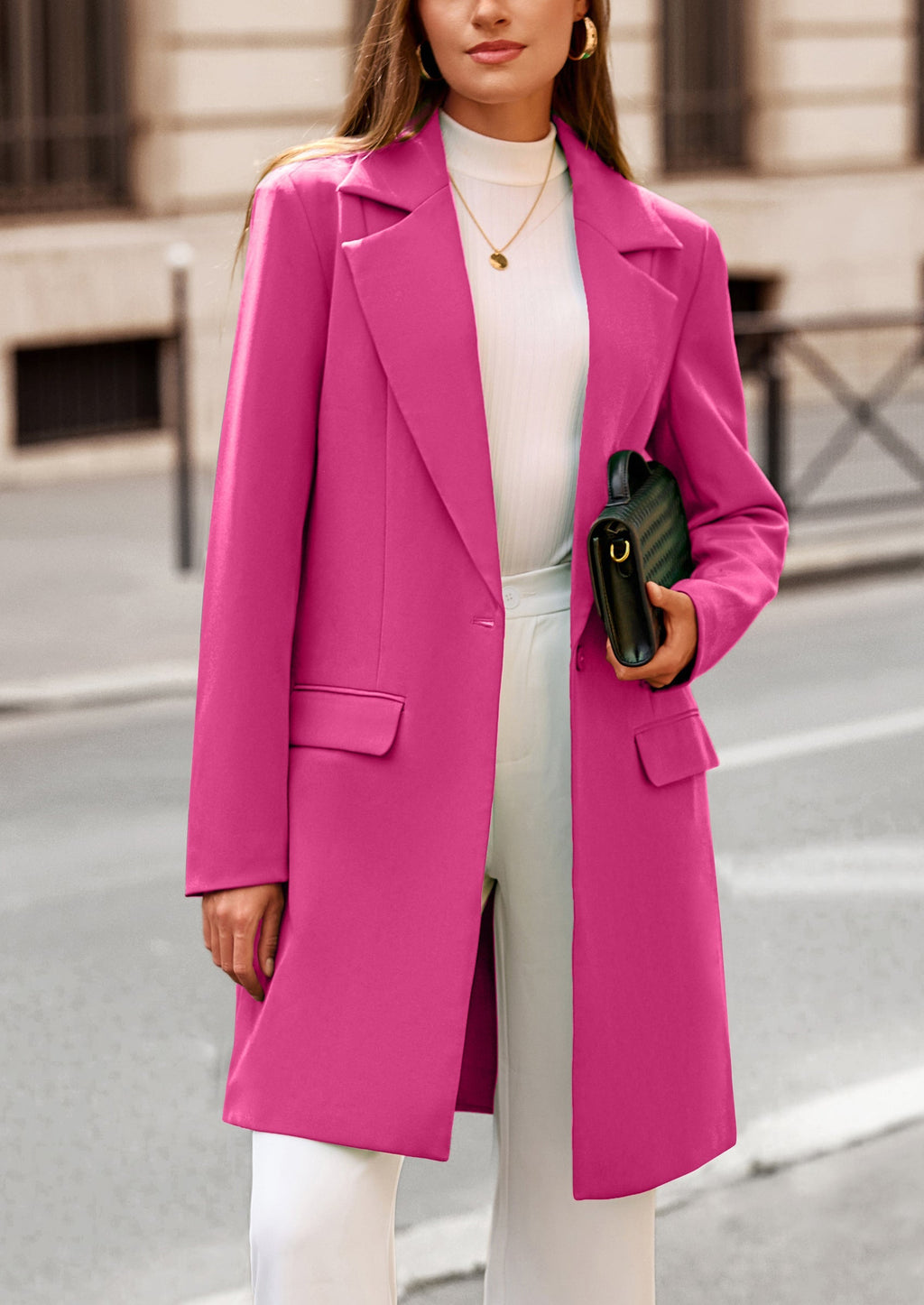 Chaqueta blazer larga