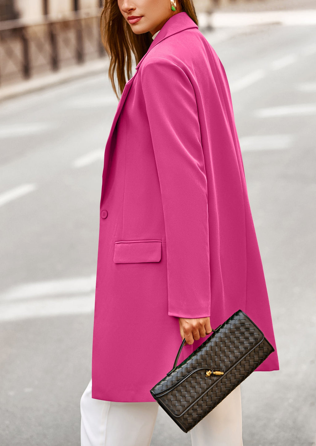 Chaqueta blazer larga